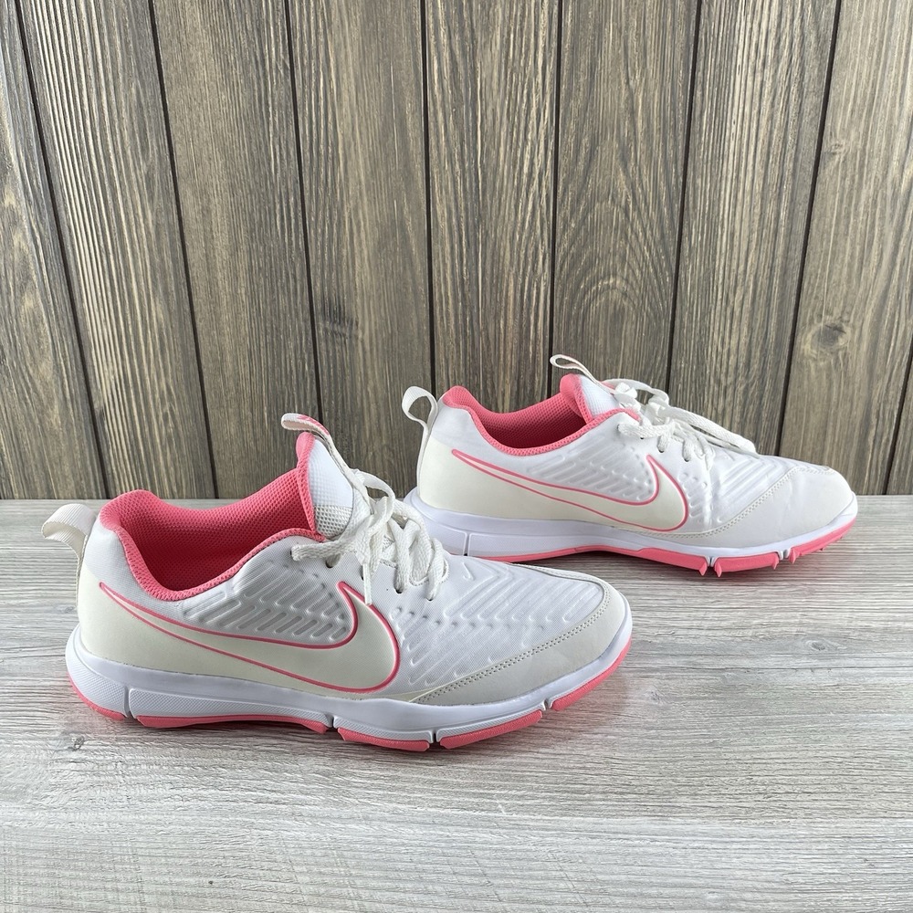 Nike White and Pink Athletic Shoes - Picture 2 of 14